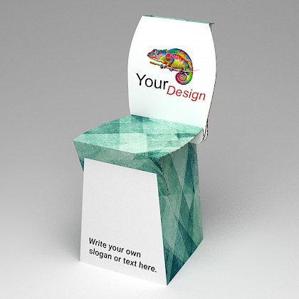 Stoel van golfkarton