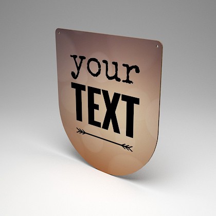 Plafondhanger schild